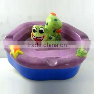 Hand-painted Ceramic Ashtray -Frog thumbnail-1