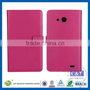 C&T Cowskin Flip Leather Wallet Card Pouch Stand Back Case Cover For Huawei Ascend Mate 7 Quality Choice thumbnail-2