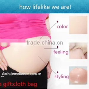 Favorite Silicone Pregnant Belly Free Shipping Fake Pregnant Belly Masquerade Fancy Ball Lifelike Pregnancy Belly thumbnail-5