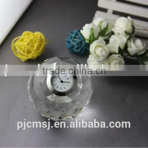 Hot Selling Crystal Glass Table Clock for Decration or Gifts Souvenirs thumbnail-5