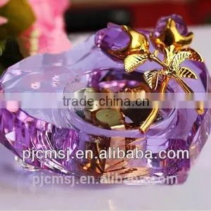 Newest Crystal Piano Music Box For Souvenirs & Home Decorations & Gifts.crystal Music Box With Rose thumbnail-2
