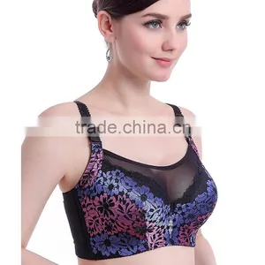 Multi Color Full Cup Pad Women Brassiere Underwear Big Size 80 85 90 95 100 C D Bras Sexy Bras thumbnail-1