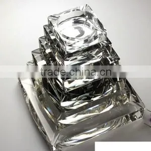 USA Crystal Ashtray,crystal Smoking Accessory With Engraved Logo Color for Bar Decorations (R-1017 thumbnail-2