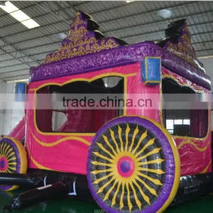 2016 New Design China Sunjoy Inflatable Pink Combo Castle Combo With Slide for Sale Outdoors thumbnail-6