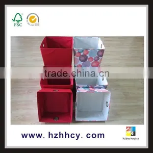 Large and Pratical Printing and Embossing Frabic Storge Box thumbnail-3