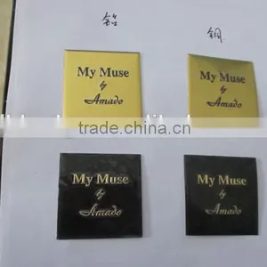 Impressive France Aluminum Perfume Bottle Label, Paris Embossed Perfume Label, First Class Perfume Label thumbnail-1