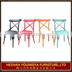 2015 Year French Bistro Style Colorful Cross Back Chair YG7069 thumbnail-4