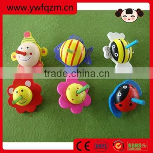 Cheap Promotional Classic Toy Wood Spinning Top thumbnail-1