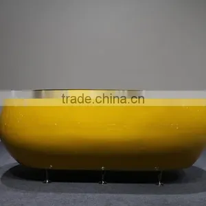 Fiberglass 2 Seater Standing Half Ball Sofa Chair thumbnail-3