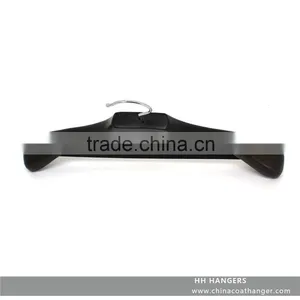 Luxury Bigger Shoulder Wooden Suit Hanger With Wooden Bar, Black Top Hanger With Non-slip Bar in High Quality thumbnail-1
