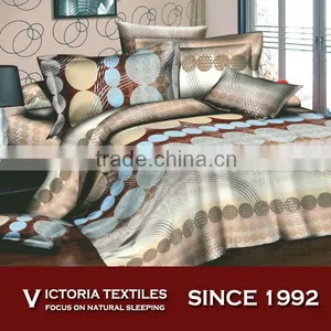 Grey Circle Luxury Pattern Printed Bed in Bag Comforter Sheet Set 3D thumbnail-1
