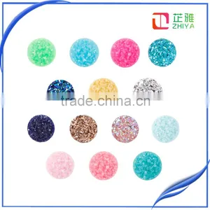 12mm Flat Back Resin Druzy Cabochons Wholesale thumbnail-2