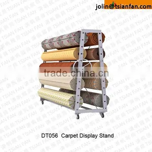 DT056 Sample Carpet Display Racks /showing Carpet With Roll / Rolling Carpet Rack thumbnail-1