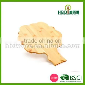 Mini Size Wooden Cauliflower Shaped Bread Cutting Board thumbnail-5
