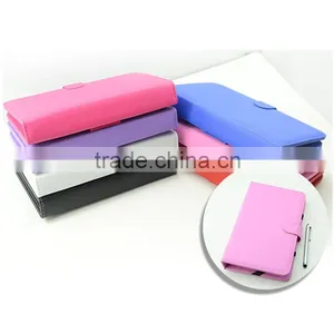 Universal pu Leather Tablet Case Cover for Lenovo Thinkpad 8 for Huawei With Keyboard and Elastic Band Strip thumbnail-5