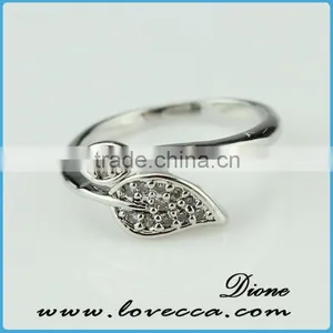Size 7,8,9 Jewelry New Woman's White Gold Zircon Crystal Filled Ring Gift thumbnail-1