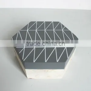 Wooden Small BOX of Hexagon thumbnail-1
