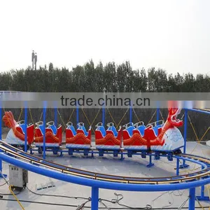China Factory Fun Park Rides Cheap Roller Coaster Slide Dragon for Sale Amusement Games thumbnail-2