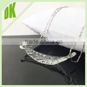 **** All the Materials Can be Made **** Handmade Findings Tiny Leaf Pendant Charm // Hand Carved Stone Allah Pendants thumbnail-5