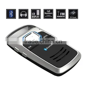 Bluetooth Car Kit With Solar Power Bluetooth FM Transmitter thumbnail-1