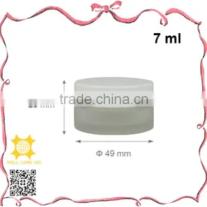 5ml Cute Navy Blue Cap Empty Matte Glass Jar for Skin Care thumbnail-2