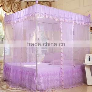 Rectangular Mosquito Net Bed Canopy 100% Polyester China Textile Factory thumbnail-3