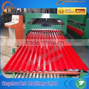 Corrugated Steel Profile Roof Roll Forming Machine thumbnail-4
