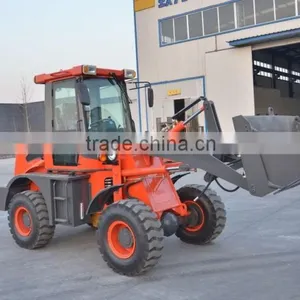 ZL-10 GEM-910 1ton Full Hydraulic Mini Wheel Loader Zero Tail Swing CE EUROIII thumbnail-1