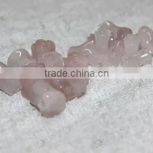 Wholesale Rose Quartz Ear Plugs,gemstone Body Piercing Jewelry thumbnail-6