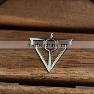 Personality Stainless Steel Silver Unique Charm Jewelry Triangle Pendant Geometry Jewelry thumbnail-2