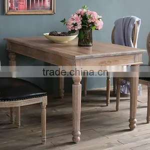 Antique Royal Solid Wood Dining Table Sets for Homes thumbnail-1