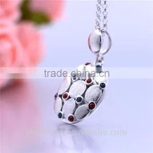 Royal Silver Pendant CZ Stones 925 Silver Charm European Jewellery Gift for Party Hancraft Charm PETY030 thumbnail-6
