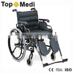 Rehabilitation Therapy Supplies Manual Soft Seat Foshan Aluminum Wheelchair thumbnail-1