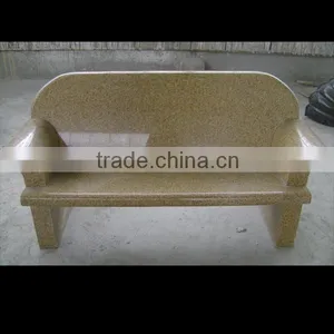 Home Garden Decorative White Stone Garden Bench thumbnail-1