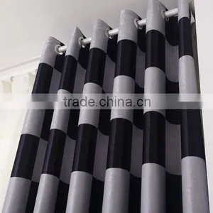 White Black Checks Pattern Very Cheap Curtains Window Curtains thumbnail-3