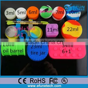 Food Grade Non-stick Silicone Jars Dab Wax Vaporizer Oil Containers thumbnail-1