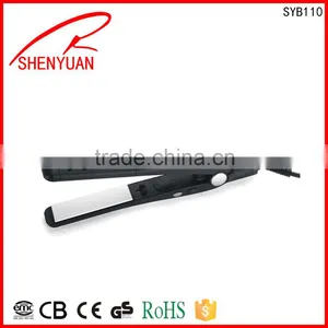 Mens Nano Ceramic Hair Straightener Dual Voltage Salon Flat Irons Silver Portable Mini Ceramic Hair Equipmentt thumbnail-1