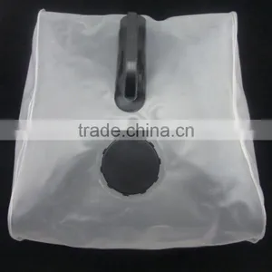 Environmental Plastic Folded Water Bag/kettle for Travel Portable Folding Bucket for Outdoors Picnic Accordion Water Bag thumbnail-5