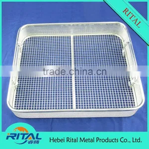 Hot Sale Medical Tools Stainless Steel Mesh Tray Sterilization Basket thumbnail-2