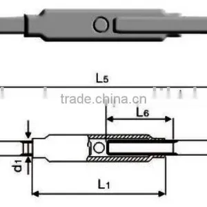 Stainless Steel Closed Body Turnbuckles Stub+stub(Marine Hardware) thumbnail-1
