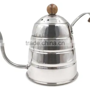 Pour Over Coffee Kettle Hand Drip Kettle Premium Stainless Steel Gooseneck Tea Kettle Wooden Ergonomic Handle thumbnail-1