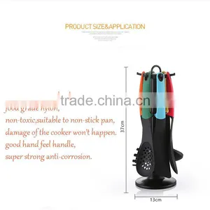 HF-217 7pcs New Designed Practical Colorful Nylon Kitchen Cooking Utensils Set thumbnail-5