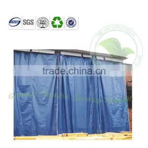 Waterproof Canvas Cover Storage Tarp Dust Curtain China Factory thumbnail-1