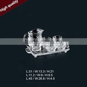 Glass Tableware Hand Made Glass Water Jug Set thumbnail-1