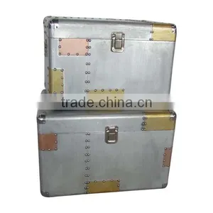 Home Storage Metal Boxes Set of 2 thumbnail-1