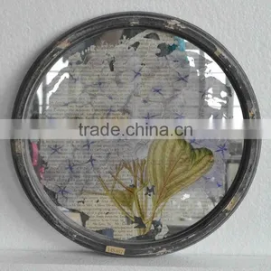Antique Rural Mirror Printed With Round Frame thumbnail-2