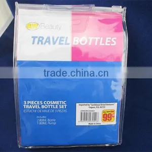 7pcs Plastic Transparent Travel Bottle Set for Women Bottle Container Travel Bottle Kit thumbnail-2