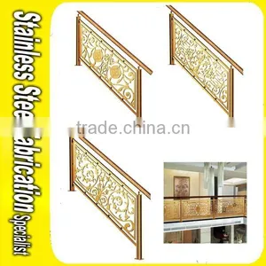 Engraved Decorative Integral Aluminum Stair Baluster thumbnail-4