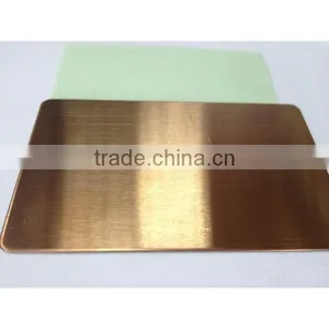 4x8 PVD Color Coated Hairline Stainless Steel 2MM Copper Sheet thumbnail-5
