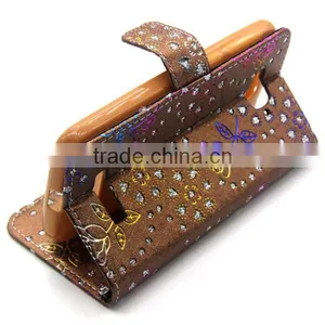 PU Leather Wallet Flip Card Holder Case Magnet Cell Phone Cover for Alcatel C7 thumbnail-5